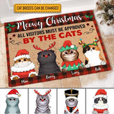 Meowy Christmas Personlized Cat Doormat DM-NB289