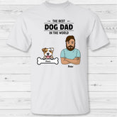 Best Dog Dad in the world - Personalized T-Shirt