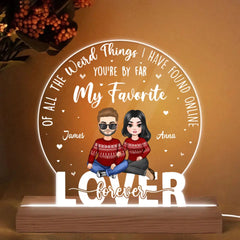 Lover Forever - Personalized Custom 3D Led Light - Valentine's Day, Christmas Gift For Couple, Husband, Wife, Family Members