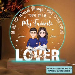 Lover Forever - Personalized Custom 3D Led Light - Valentine's Day, Christmas Gift For Couple, Husband, Wife, Family Members