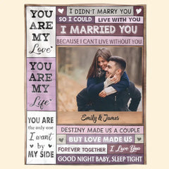 You Are My Love - Personalized Custom Blanket - Valentine's Day Gift For Couple, Wife, Husband