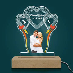 Couple Forever Together - Personalized Acrylic Night Light, Lamp Gif For Couple - L91