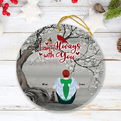 Personalized Pet Memorial Ornament - Upto 4 Pets - Best Gift For Dog/ Cat Lover - I Am Always With You