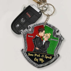 You Put A Spell On Me, Personalized Couple Kissing Keychain