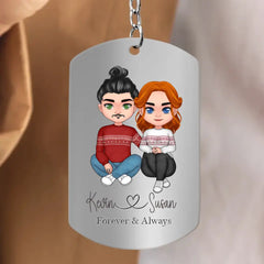 Custom Personalized Couple Aluminum Keychain - 
 Gift Idea For Couple/Valentine's Day - You're Sexy I Appreciate You