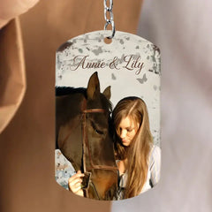 Custom Personalized Memorial Horse Aluminum Keychain - Memorial Gift Idea For Horse Lover - Not Just A Horse