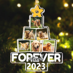 Photo Pet Memorial - Personalized Acrylic Photo Ornament