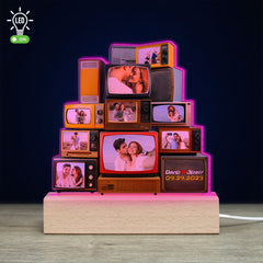 Couple, Your Love Journey Memories with Custom Photo Couple 3D Led Light, Valentine Gift, Couple Gift