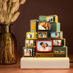 Couple, Your Love Journey Memories with Custom Photo Couple 3D Led Light, Valentine Gift, Couple Gift