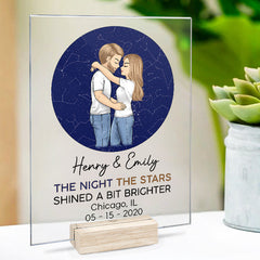 The Beginning Of Forever - Couple Personalized Custom Rectangle Shaped Acrylic Plaque - Gift For Husband Wife, Anniversary