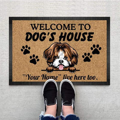 Welcome To Dog House Dog Doormat K228 888241